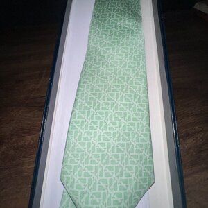 Vineyard Vines Boys Tie Puzzle Whale Light Green